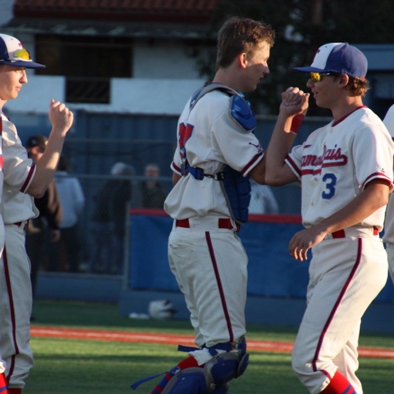 A picture of Adam playing High School Baseball